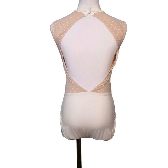 Balera Dance Performance White Point D'Esprit Bodice Leotard MT10549 Adult Mediu - Picture 4 of 10